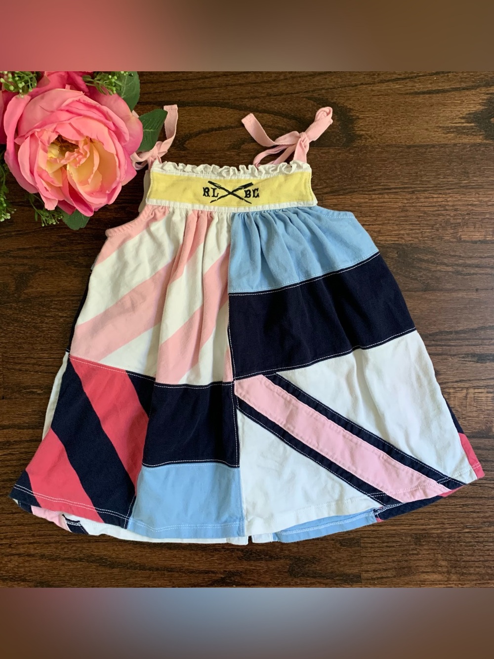 Ralph Lauren button back rugby  dress in size 18mo